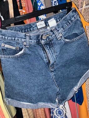 Calvin Klein Jeans Dark Blue Denim Jean Shorts